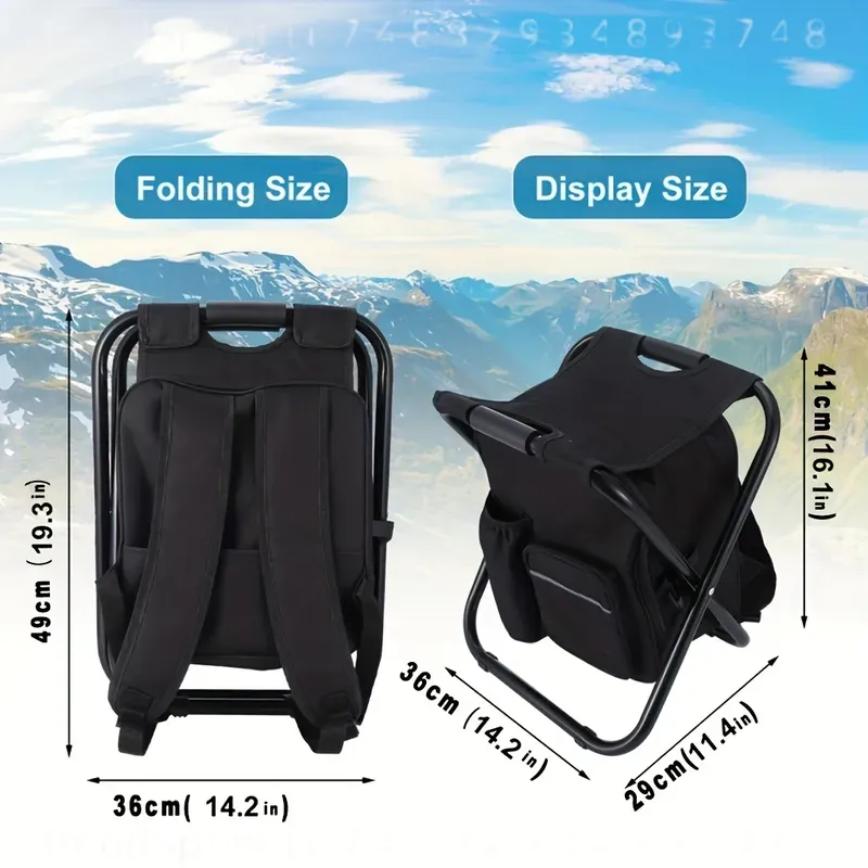 2-in-1 Portable Folding Fishin - огляд і ціна Fishing Backpack