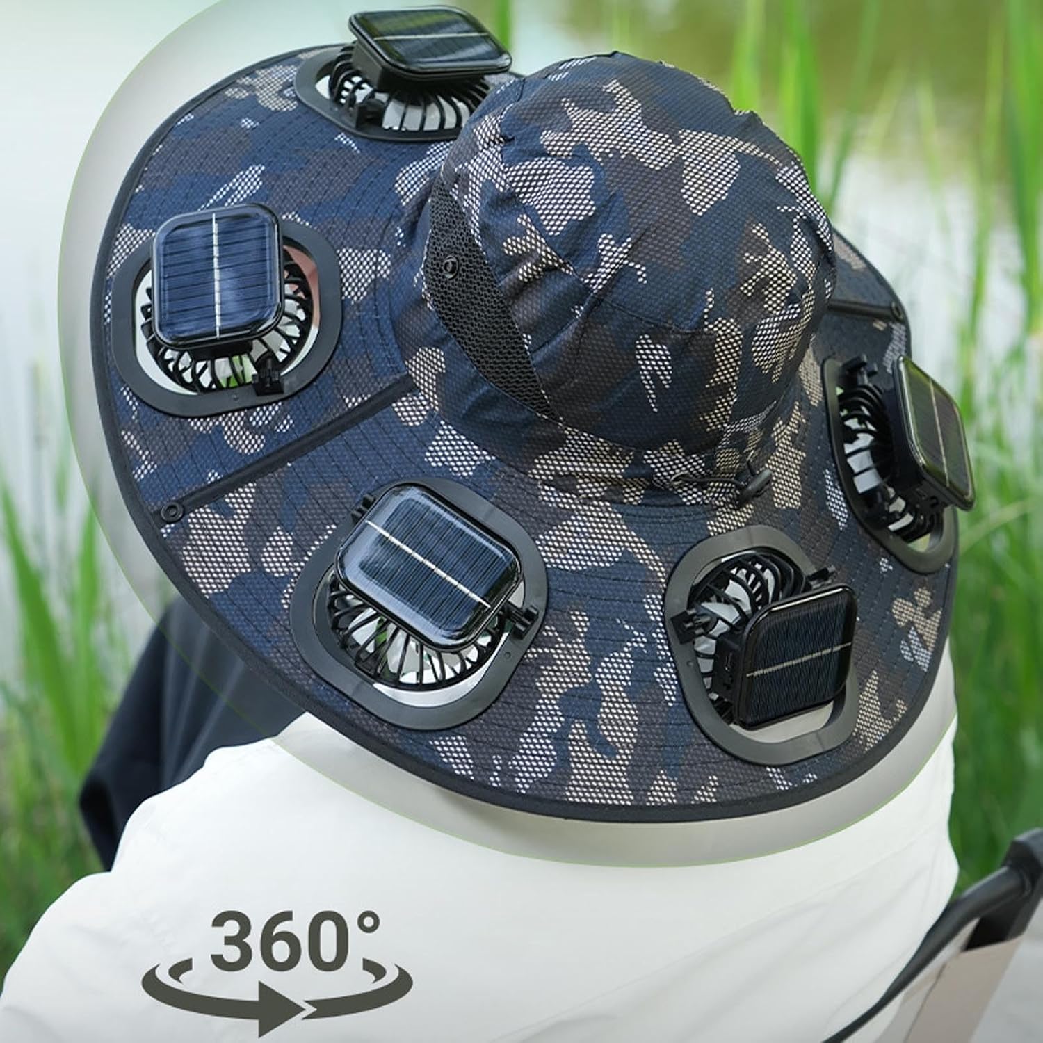 Hot 6 Fans Solar Fan Hat Breat - огляд і ціна Fishing Hat